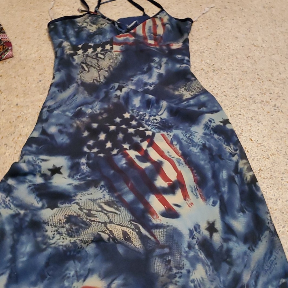 Rag American flag dress